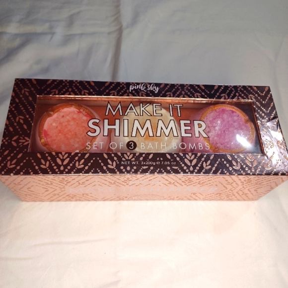 Pink Sky Make It Shimmer Bath Bombs NWOT - Picture 1 of 8